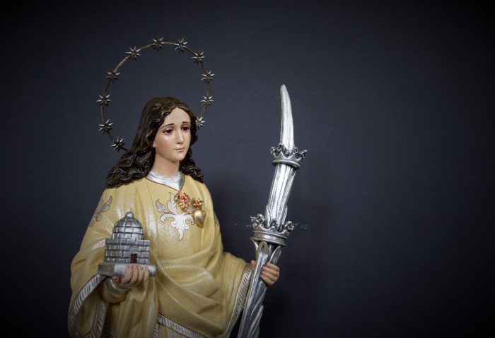 彩绘木雕-圣欧斐米亚（Saint Euphemia）-多尺寸 - 图片 4