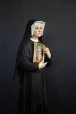彩绘木雕-圣傅天娜（Saint Faustina）-多尺寸 - 图片 2