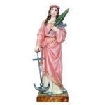 彩绘木雕-圣斐洛梅娜（Saint Philomena）-多尺寸