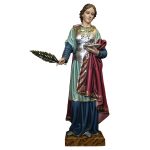 彩绘木雕-圣露济亚（Saint Lucy）-多尺寸
