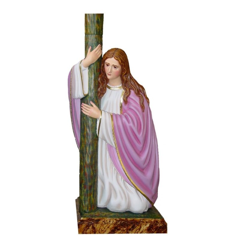 彩绘木雕-圣玛达肋纳（Saint Magdalene）-多尺寸