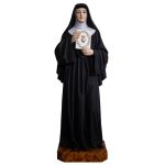 彩绘木雕-圣玛加利大·玛利亚·亚拉高（Saint Margaret Mary of Alacoque）-多尺寸
