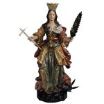 彩绘木雕-圣玛丽尼亚（Saint Marinha）-多尺寸