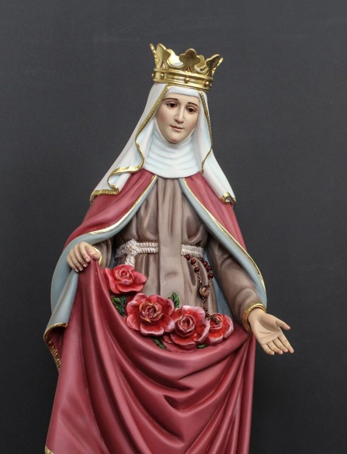 彩绘木雕-圣伊莎贝尔王后（Queen Saint Elizabeth）-多尺寸 - 图片 2