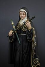 彩绘木雕-圣丽达（Saint Rita）-多尺寸 - 图片 2