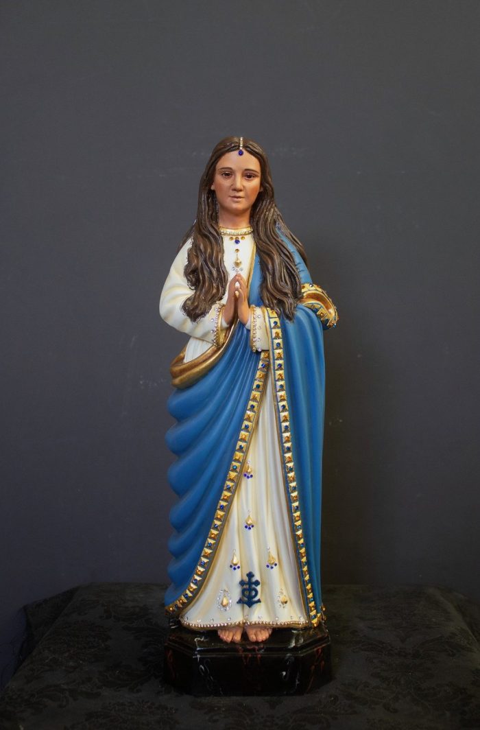彩绘木雕-圣莎拉·卡莉（Saint Sara Kali）-多尺寸 - 图片 3
