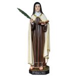 彩绘木雕-圣女大德兰（Saint Therese of Avila）-多尺寸