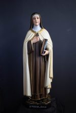 彩绘木雕-圣女大德兰（Saint Therese of Avila）-多尺寸 - 图片 3