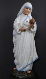彩绘木雕-加尔各答圣德兰修女（Mother Teresa of Calcutta）-多尺寸 - 图片 3