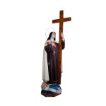 彩绘木雕-圣女小德兰（Saint Therese）-多尺寸