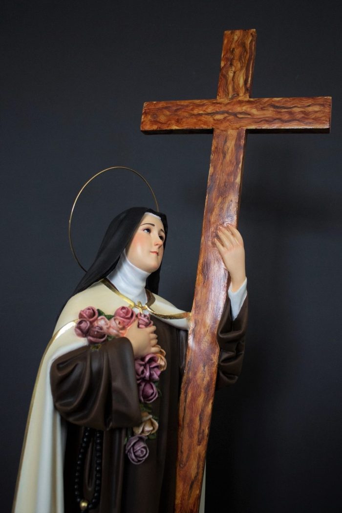 彩绘木雕-圣女小德兰（Saint Therese）-多尺寸 - 图片 2