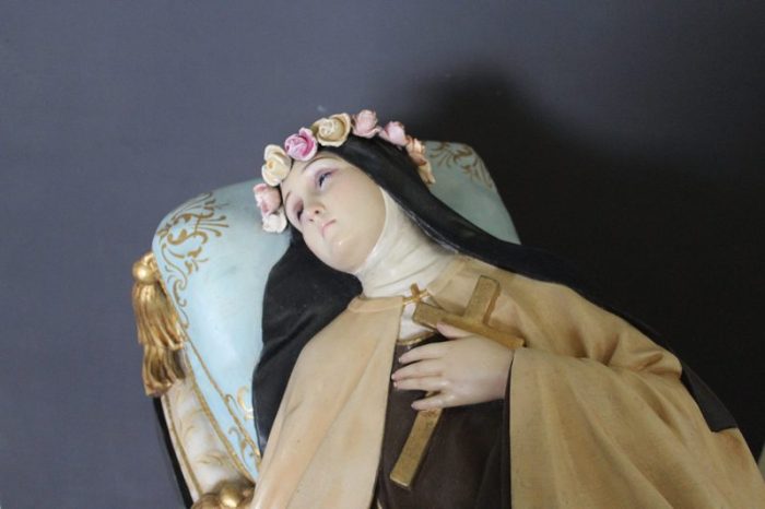 彩绘木雕-圣女小德兰（Saint Therese）-多尺寸 - 图片 2