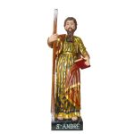 彩绘木雕-圣安德肋（St. Andrew）-多尺寸