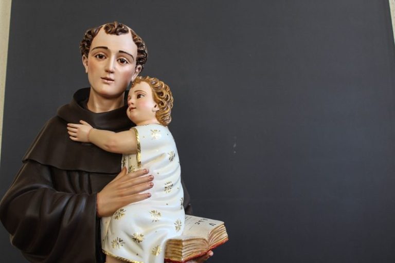 彩绘木雕-圣安多尼（St. Anthony）-多尺寸