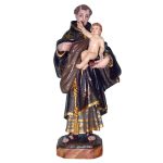 彩绘木雕-圣安多尼（St. Anthony）-多尺寸