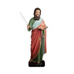 彩绘木雕-圣巴尔多禄茂（St. Bartholomew）-多尺寸