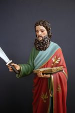 彩绘木雕-圣巴尔多禄茂（St. Bartholomew）-多尺寸 - 图片 2