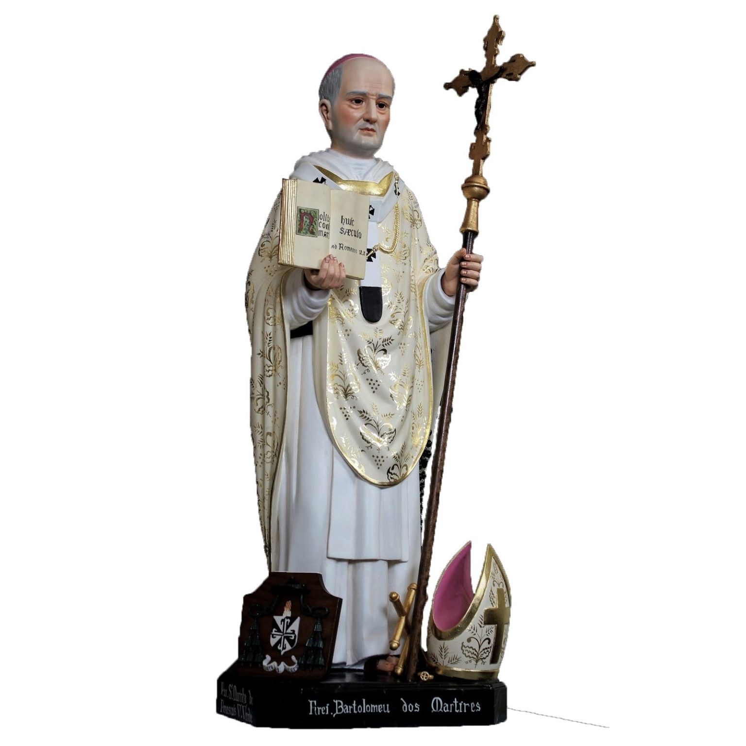 彩绘木雕-圣殉道者巴尔多禄茂（St. Bartholomew of the
  Martyrs）-多尺寸