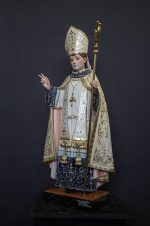 彩绘木雕-圣本笃（St. Benedict）-多尺寸 - 图片 3
