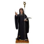 彩绘木雕-圣本笃（St. Benedict）-多尺寸
