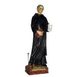彩绘木雕-圣本笃·梅尼（St. Benedict Menni）-多尺寸