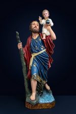 彩绘木雕-圣克里斯多福（St. Christopher）-多尺寸 - 图片 3