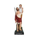 彩绘木雕-圣克里斯多福（St. Christopher）-多尺寸