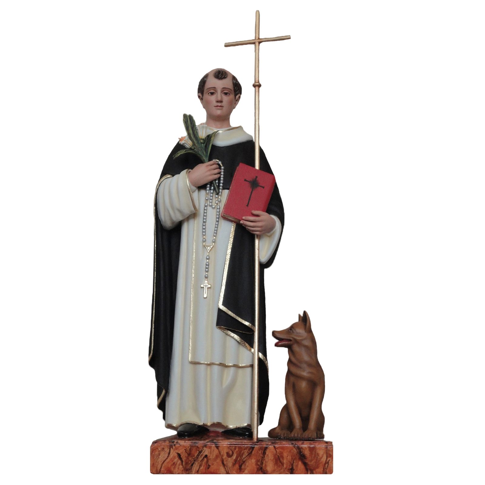 IC02STP360 彩绘木雕-圣道明(St. Dominic)-多尺寸 - 图片 1