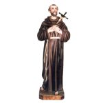彩绘木雕-圣方济各（St. Francis）-多尺寸