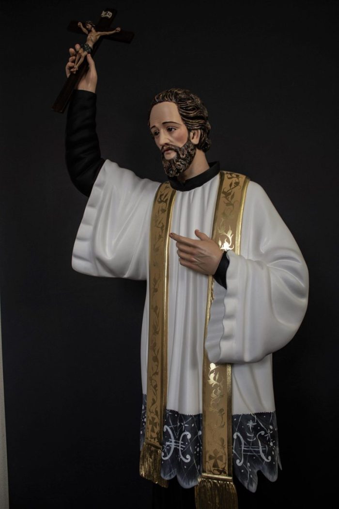 彩绘木雕-圣方济各·沙勿略（Saint Francis Xavier）-多尺寸 - 图片 2