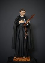 彩绘木雕-痛苦圣母的加俾额尔（Saint Gabriel of Sorrows）-多尺寸 - 图片 2