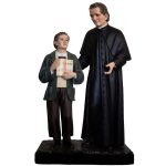 彩绘木雕-圣若望·鲍思高与圣智者道明（St. John Bosco with
  St. Dominic the Wise）-多尺寸