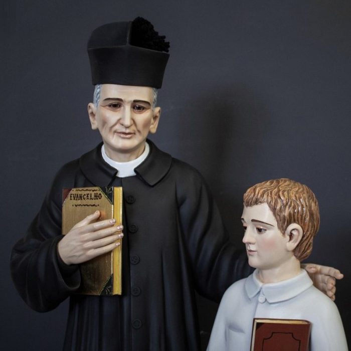 彩绘木雕-圣若望·卡拉布里亚与儿童（St. John Calabria with a Child）-多尺寸 - 图片 2