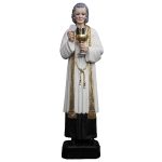 彩绘木雕-圣若望玛利亚维雅纳（St. John Mary Vianney）-多尺寸