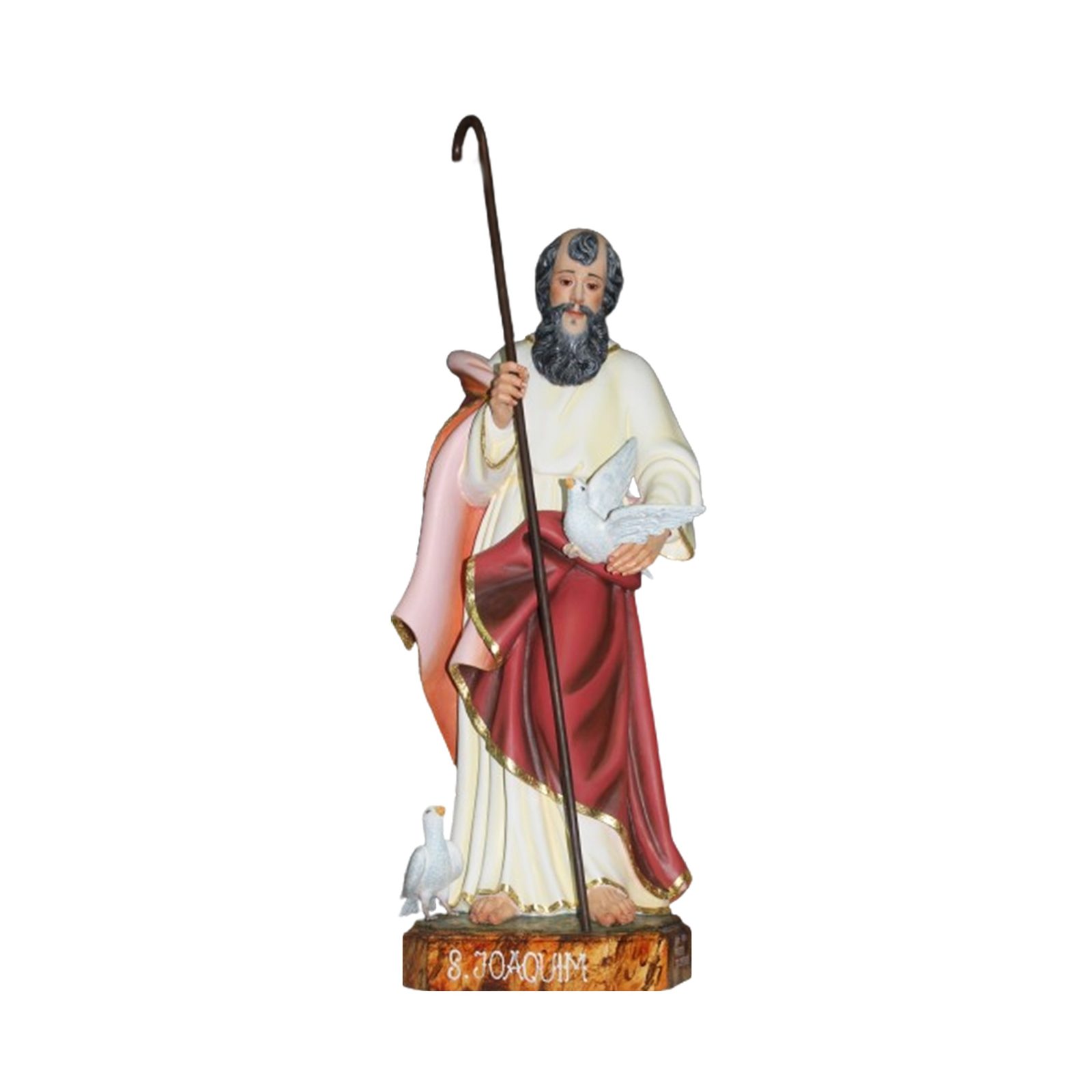 IC02STP416 彩绘木雕-圣若亚敬(St. Joachim)-多尺寸 - 图片 1