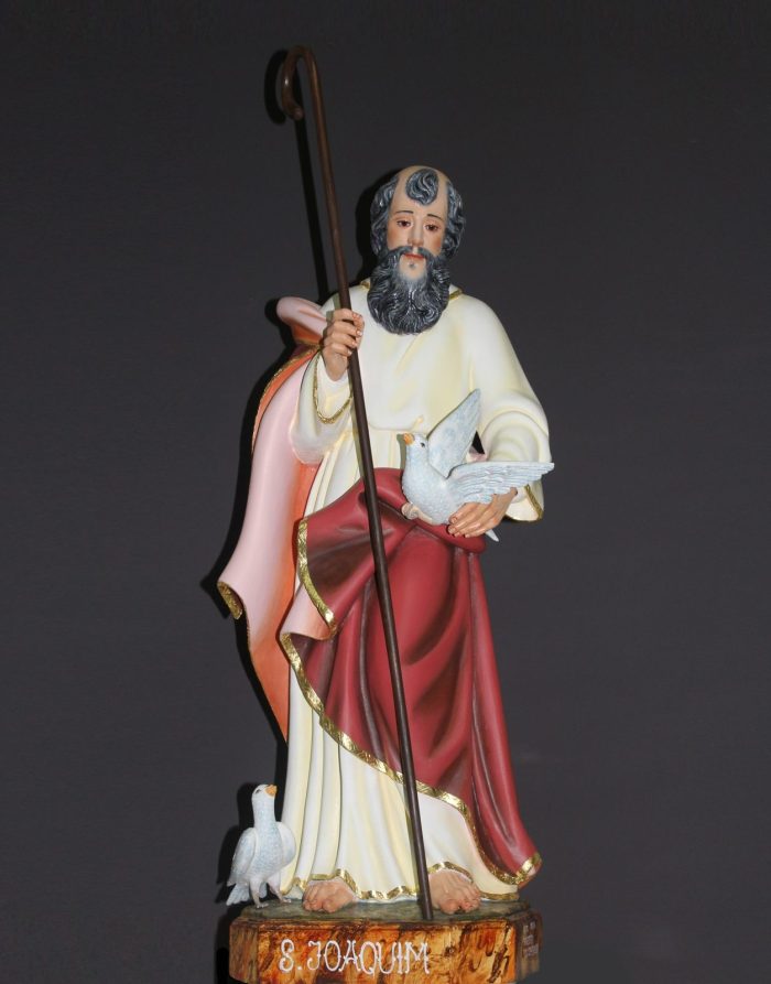 彩绘木雕-圣若亚敬（St. Joachim）-多尺寸 - 图片 2