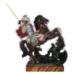 彩绘木雕-圣乔治（St. George）-多尺寸