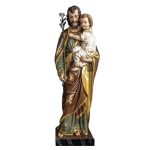 彩绘木雕-圣若瑟（St. Joseph）-多尺寸