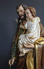 彩绘木雕-圣若瑟（St. Joseph）-多尺寸 - 图片 2