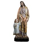 彩绘木雕-圣若瑟（St. Joseph）-多尺寸