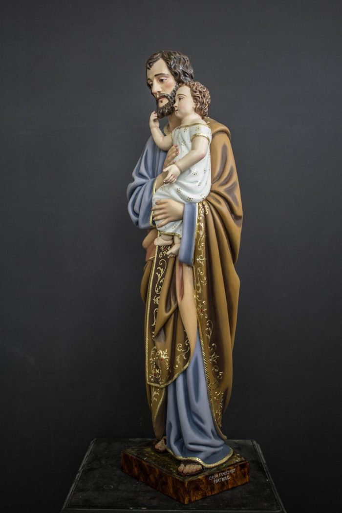 彩绘木雕-圣若瑟（St. Joseph）-多尺寸 - 图片 2