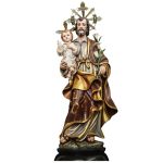 彩绘木雕-圣若瑟（St. Joseph）-多尺寸