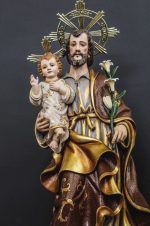 彩绘木雕-圣若瑟（St. Joseph）-多尺寸 - 图片 2