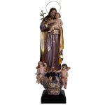 彩绘木雕-圣若瑟（St. Joseph）-多尺寸