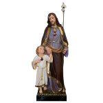 彩绘木雕-圣若瑟（St. Joseph）-多尺寸