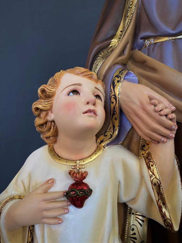 彩绘木雕-圣若瑟（St. Joseph）-多尺寸 - 图片 3