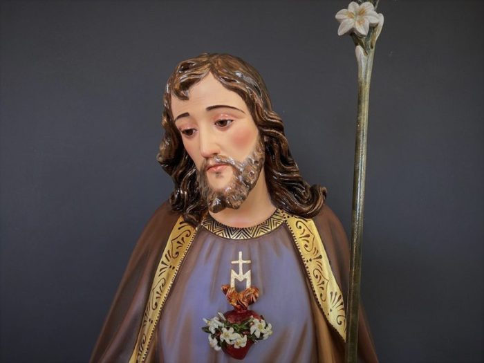 彩绘木雕-圣若瑟（St. Joseph）-多尺寸 - 图片 4