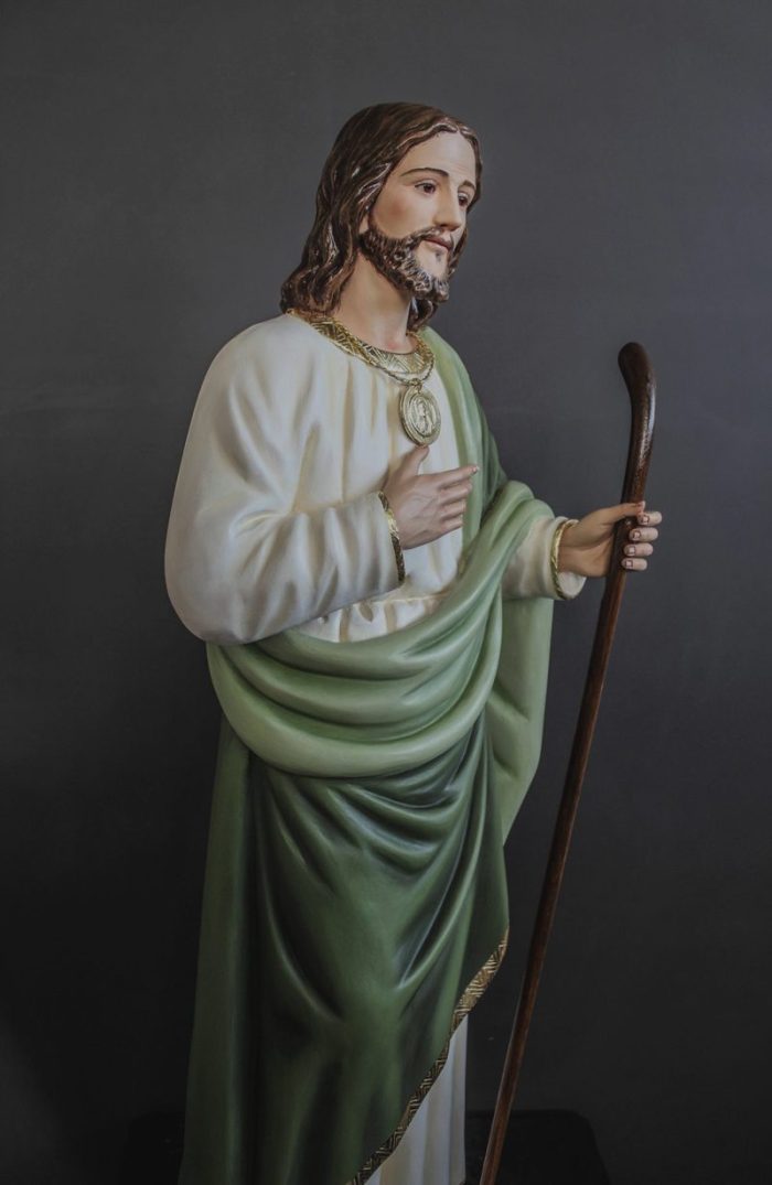 彩绘木雕-圣犹达·达陡（St. Jude Thaddeus）-多尺寸 - 图片 2