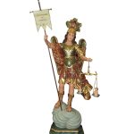彩绘木雕-圣弥额尔（St. Michael）-多尺寸