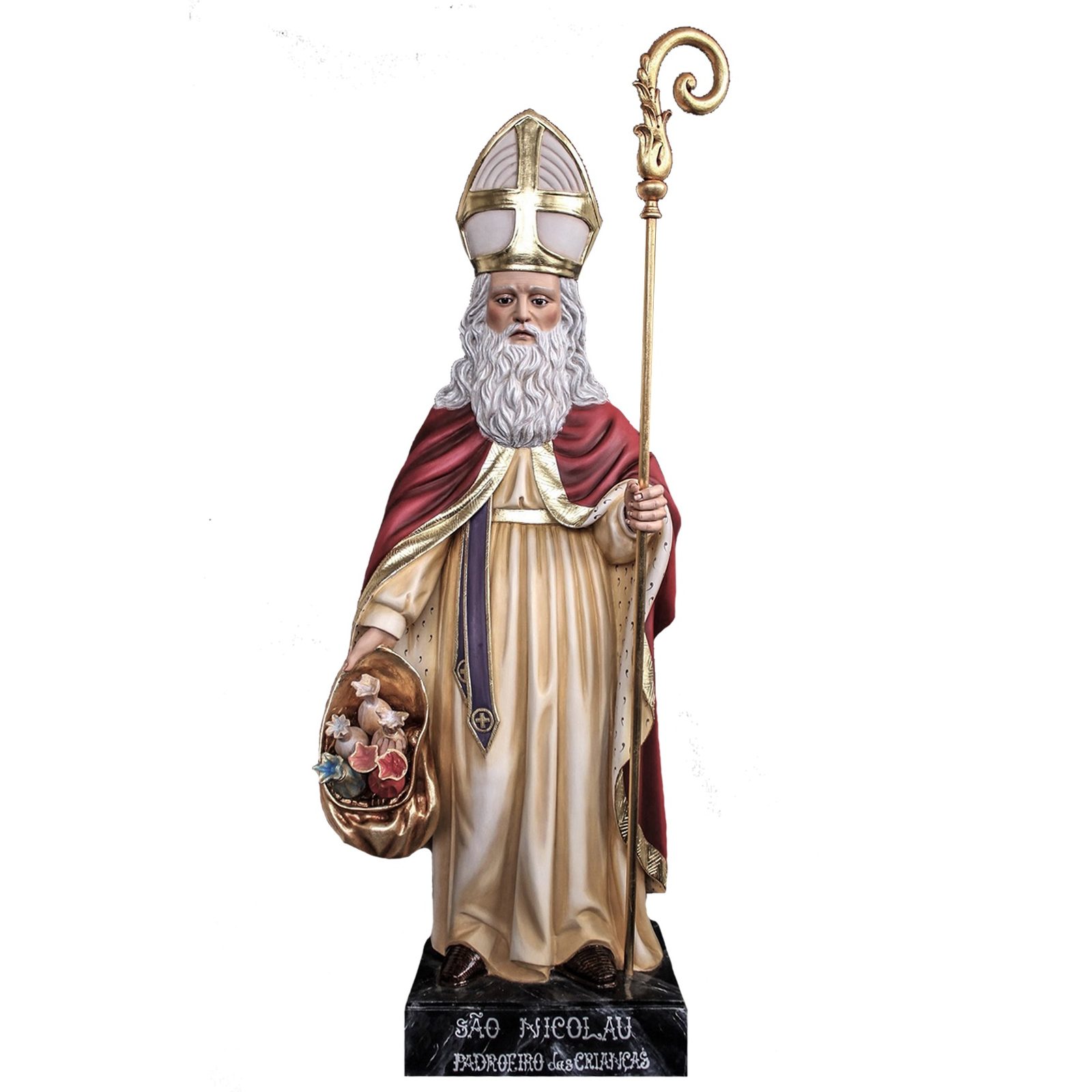 IC02STP470 彩绘木雕-圣尼各老(St. Nicholas)-多尺寸 - 图片 1